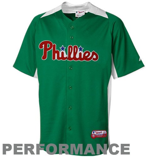 Philadelphia Phillies Jersey: Authentic Kelly Green On-Field Batting Practice Jersey