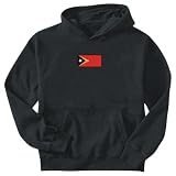 SWEATSHIRT BLACK FLAG EMBROIDERY   EAST TIMOR   X-Large