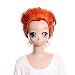 Cosplay Wigs Anime Wigs Orange short Costume Wig HUNTERxHUNTER Hisoka half wig lacefront wig