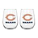 NFL Chicago Bears Curved Beverage Glasses (Pack of 2), 16-Ounce