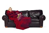 MLB St Louis Cardinals Adult Comfy Throw, Officially Licensed Blanket with Sleeves by Northwest 