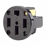 50 Amp, Panel Mounting Receptacle, Straight Blade, 125/250 Volt, NEMA 14-50R, 3P, 4W, Panel Mounting Receptacle, Straight Blade, Industrial Grade, 279-PM