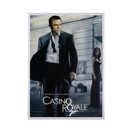 Silver Snap Frame 22 x 28 Inches, 1" Aluminum Profile, Front Loading Quick Poster Change, Wall Mounted