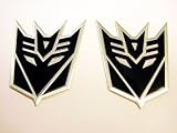 Transformers Decepticons Aluminum Emblems Black