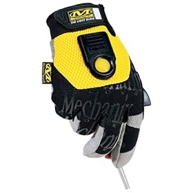 Mechanix Wear GL5-05-009 Mechanix Full Finger Light Beam Glove Black Yellow Medium by Mechanix