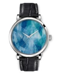 SPRAWL Aanalog Fashion Series Silver Ladies Watches of Genuine Black Leather Strap,Unique Wrist Watch for Women Girls Designed with Old letter with elements