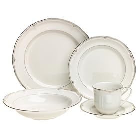 Mikasa Braemar Platinum 20-Piece Dinnerware Set, Service for 4