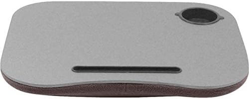 Laptop Buddy Gray Cushion Desk Pen and Cup Holder Easy to Carry Handle