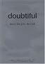 Doubtiful : Dans les plis du r�el