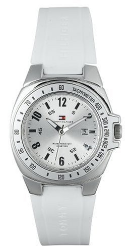 Tommy Hilfiger Women's Midsize White Rubber Watch #1780457
