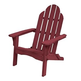 Cottage Classics Folding Adirondack Chair - Red by Adirondack Furniture