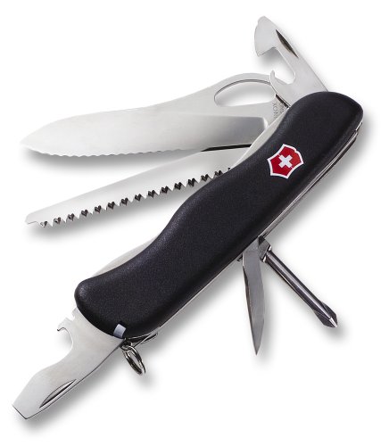 Victorinox Swiss Army One-Hand Trekker Lockblade Pocket Knife (Black)
