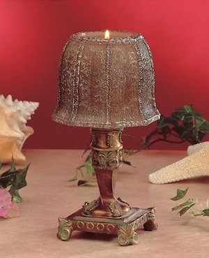 Small Brown Candle Lamp (9h)