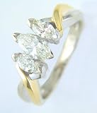 14K Two Tone Gold 1.00 ctw Diamond Ring