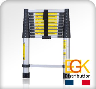 Linxor - Echelle Télescopique 3.80 mètres en Aluminium - Norme EN131 Linxor - Echelle Télescopique 3.80 mètres en Aluminium - Norme EN131