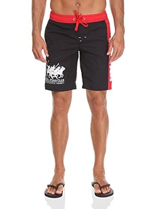 Geographical Norway Short Quatroporte (Negro / Rojo)