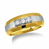 1/4 Carat Trio Man's Wedding Band