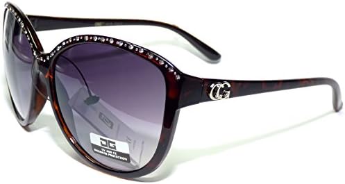 #CG6-S2 CG Eyewear ® Elegant Semi Cateye Rhinestones Women's Sunglasses