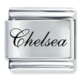 Name Chelsea Italian Charms Bracelet Link