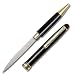Deluxe Black Ink Pen Knife with Straight Blade