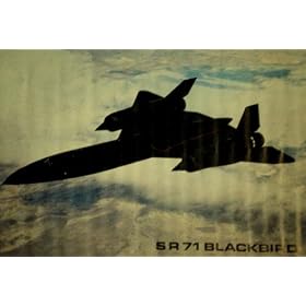 SR 71 Blackbird - Army Fighter Plane - Vintage Poster Print