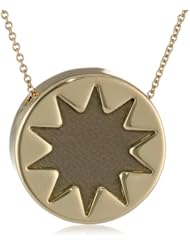 House of Harlow 1960 Khaki Mini Sunburst Pendant Necklace, 18"