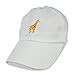 DALIX Giraffe Baseball Caps Cotton Cap Custom Hats Unisex Hat in White