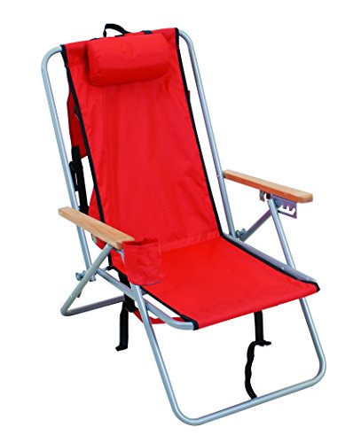 Rio Brands Wear Ever Backpack Chair, Red
