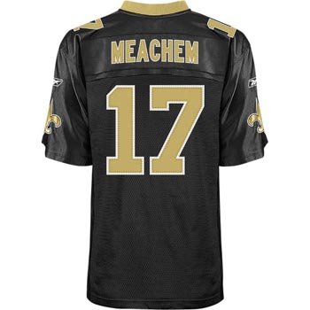Robert Meachem New Orleans Saints Black Reebok Premier Jersey - XL