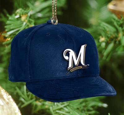 MLB Baseball Cap Ornament Team: Milwaukee Brewers