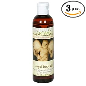 Earth Mama Angel Baby Angel Baby Oil, 4-Ounce Bottles (Pack of 3)