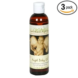 Earth Mama Angel Baby Angel Baby Oil, 4-Ounce Bottles (Pack of 3) by Earth Mama Angel Baby