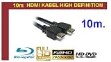 HDMI 19 polig Stecker auf Stecker vergoldet 10.00m - 