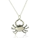 TrendToGo Sterling Silver Zodiac Cancer Sign Pendant