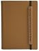 Go Green! Eco Friendly Recycled Leather Lined Diary / Journal, Tan, 5x7"