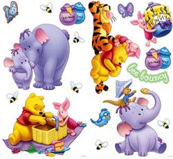 Winnie the Pooh Self Stick Room Appliques