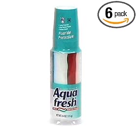 AquaFresh Fluoride Toothpaste, Triple Protection, 6.4-Ounce Pumps (Pack of 6)