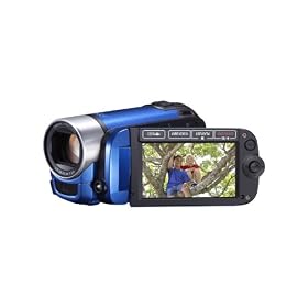 Canon LEGRIA FS406 Camcorder - Blue (37x Optical Zoom, 2.7 inch Widescreen LCD)