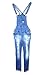 WOMENS Juniors Plus Size BLUE Denim JEANS Distressed Overall Long Stretch Skinny Pants Jumper