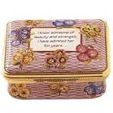 Halcyon Days Enamels Family Messages Collection I know someone of beauty - Mother