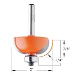 CMT 837.951.11 Cove Router Bit 1/2 Shank, 2 Cutting Diameter, 7/8 Cutting Length