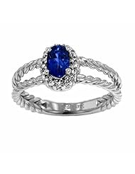 14K White Gold Tanzanite and Diamond Ring -- LIFETIME WARRANTY