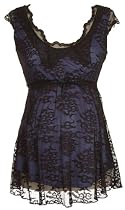 Women's Lauren Kiyomi Lace Maternity Top with Blue Lining