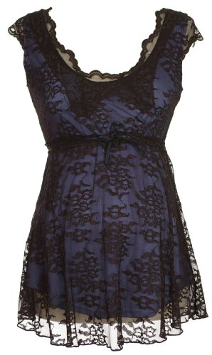 Buy Women’s Lauren Kiyomi Lace Maternity Top with Blue Lining