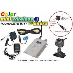 Pinhole Cam Wireless Color Video Camera
