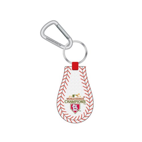 MLB St. Louis Cardinals Gamewear Leather Keychain 2011 World Series Champions