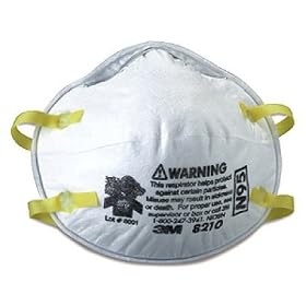 3M Lightweight Particulate Respirator 8210, N95, 20 Bx by Briefcases