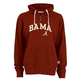Buy Alabama Crimson Tide Ladies Fan Cheer Full Zip Hooded Sweatshirt by ESPNU