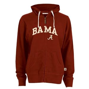 Buy Alabama Crimson Tide Ladies Fan Cheer Full Zip Hooded Sweatshirt by ESPNU
