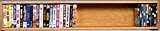 IMAGE OF Solid Oak 85 DVD/VHS Wall Mountable Storage Rack